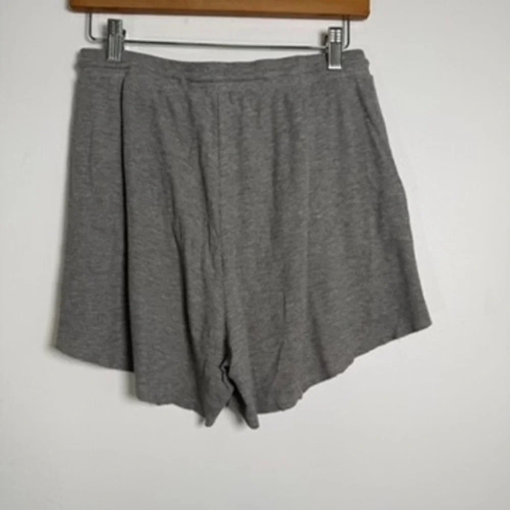 Heartloom‎ Waffle Knit Shorts Womens S Grey Loungewear Drawstring High Rise